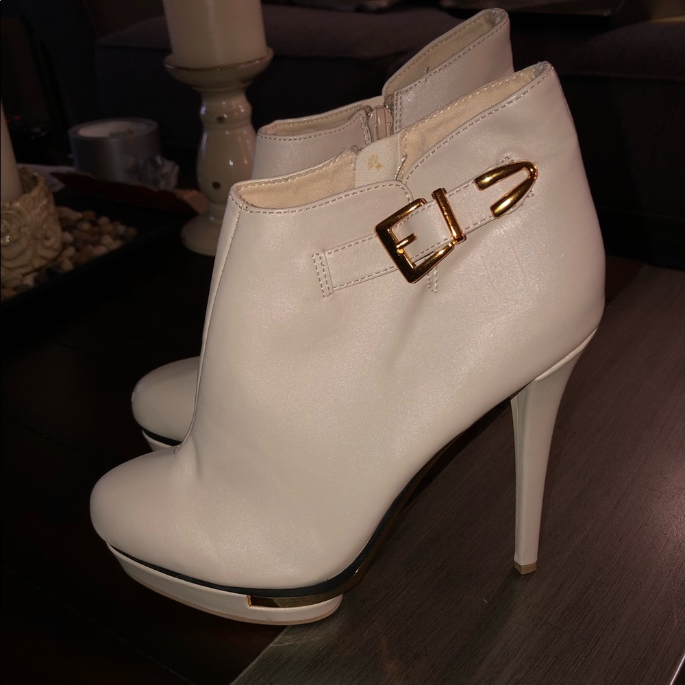 White Boot Heels